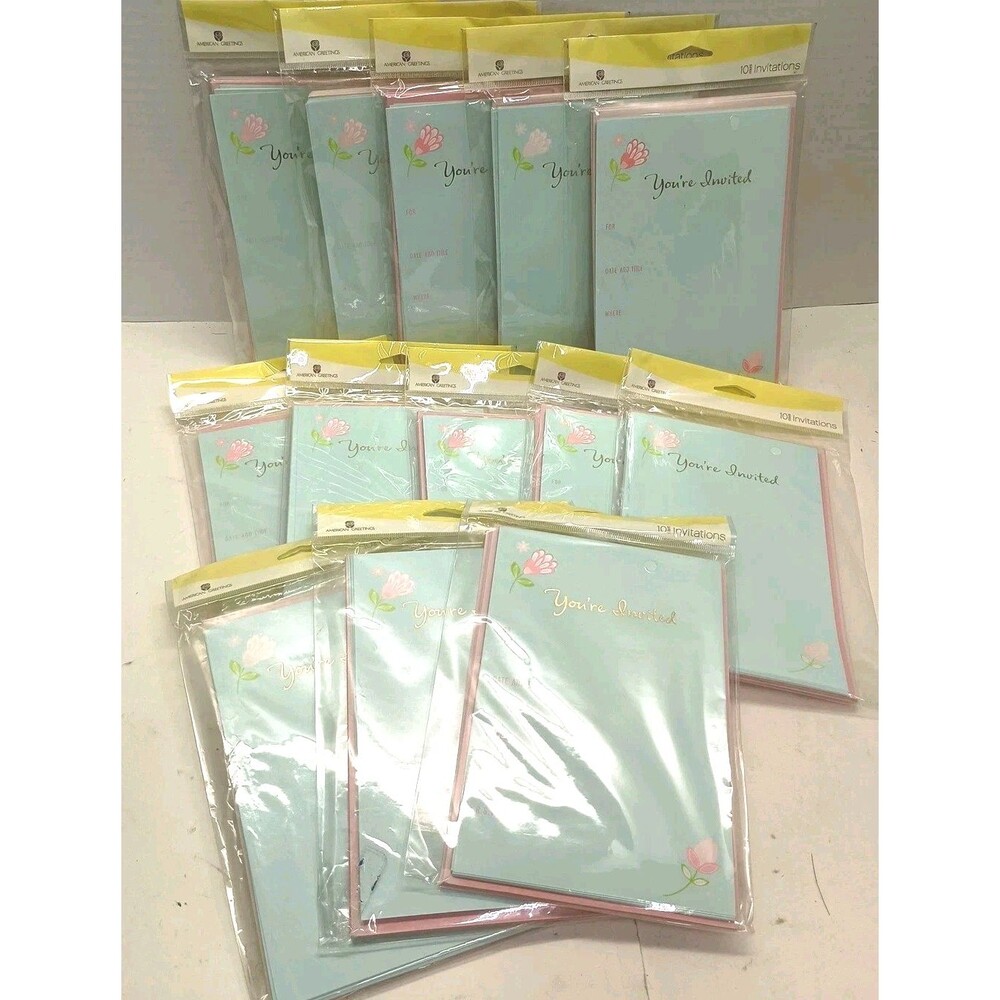 American Greetings Invitations Lot of 130 (13 Packs) – New – You’re Invited